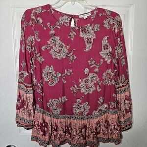 Beach Lunch Lounge Women's Long Sleeved Shirt Size XS